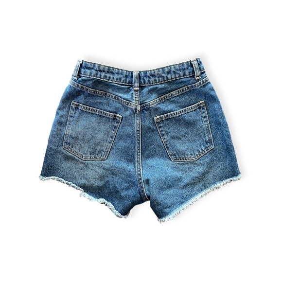 NET Originally Denim Collection shorts fry hem distress Size 34 summer - Picture 4 of 7